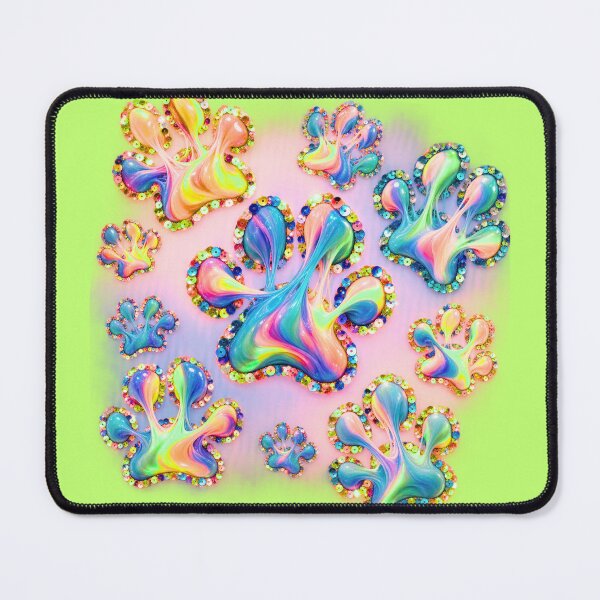 Item preview, Neon Paw Sequins  designed and sold by lifeinspired4u.