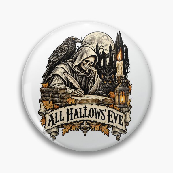 Item preview, All Hallows' Eve – Gothic Vintage Halloween Art designed and sold by JanChryzostom.