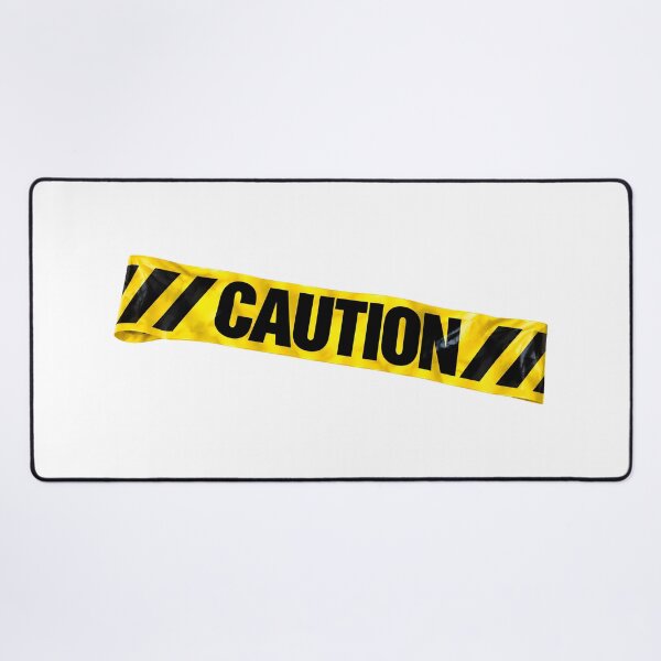 Item preview, Caution Tape Yellow Black Hazard Warning Graphic designed and sold by Artmares.