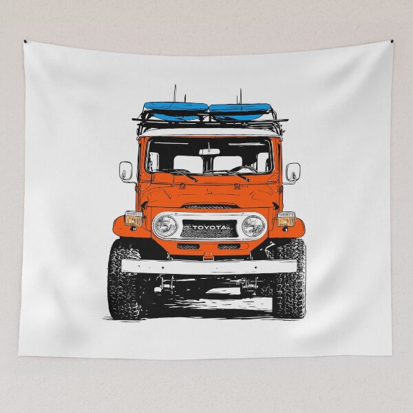 Item preview, Toyota Land Cruiser Vintage 4x4 FJ40 Surf Front designed and sold by blackdogshop.