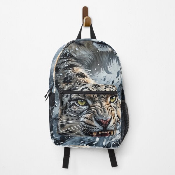 Item preview, Snow Leopard Prowling Through a Mountain Blizzard designed and sold by Lucid Dream Pixel.