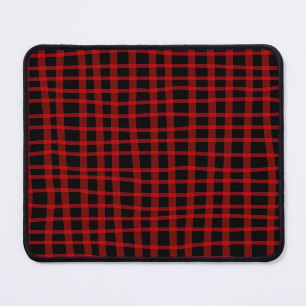 Item preview, Black and Red Organic Squares Pattern | Dark Minimal Alt Aesthetic with red | Dark Feminine Y2K with red designed and sold by dfly-creations.