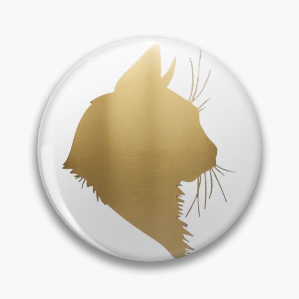 Item preview, Minimalist Gold Cat Silhouette Elegant Pet Art designed and sold by Alojaen5.