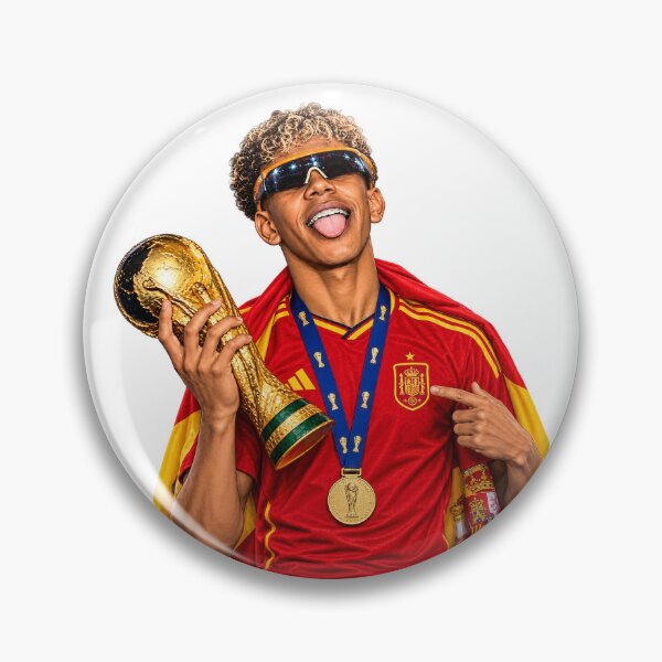 Item preview, Lamine Yamal Spain World Cup Champion 2026 Vector Illustration Art designed and sold by FlatInkStudio.