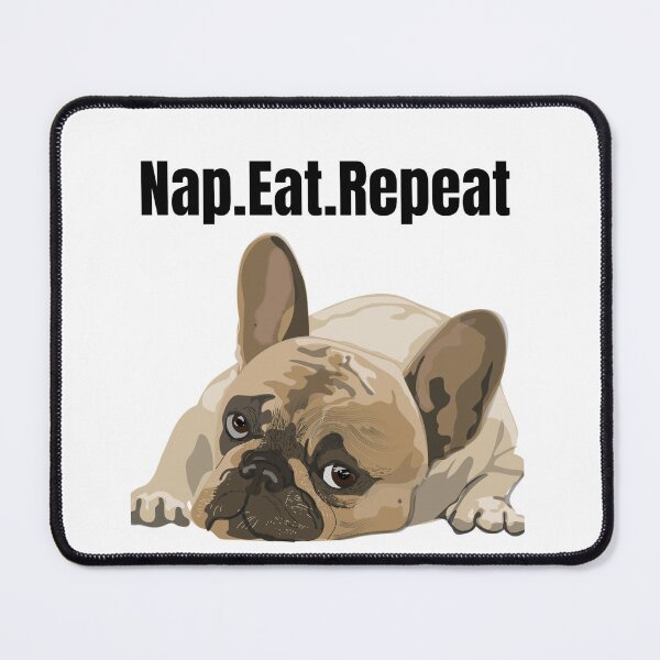 Item preview, French Bulldog Nap Eat Repeat Funny Shirt designed and sold by Electrycity.
