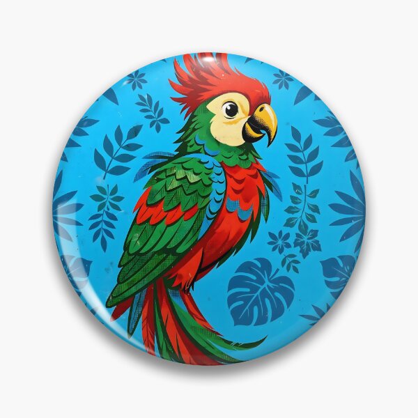 Item preview, Vintage Comic Style Tropical Red Parrot designed and sold by Pure Craft.