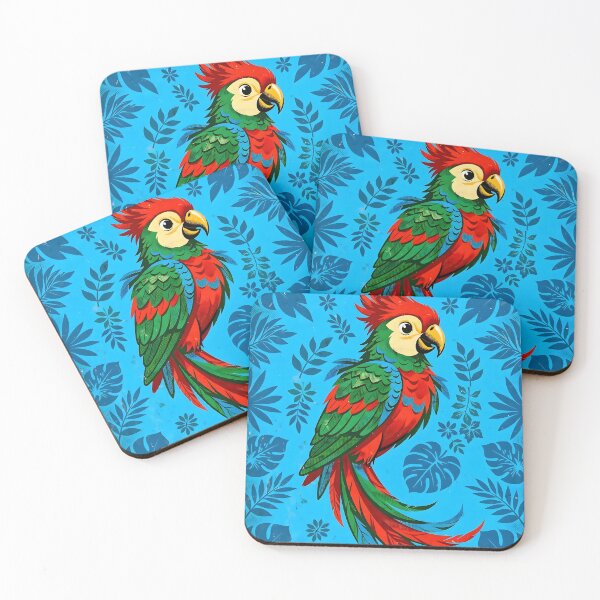 Item preview, Vintage Comic Style Tropical Red Parrot designed and sold by Pure Craft.