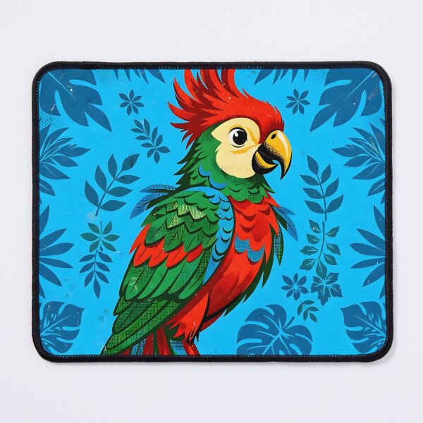Item preview, Vintage Comic Style Tropical Red Parrot designed and sold by Pure Craft.
