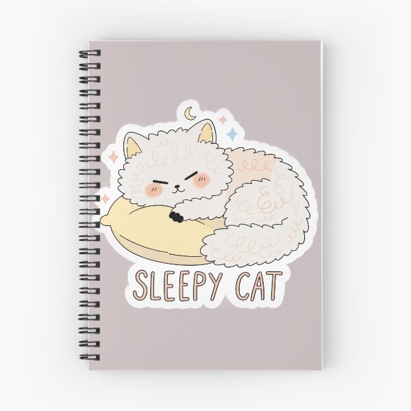 Item preview, Sleepy Cat Cute Sticker designed and sold by Orillia.