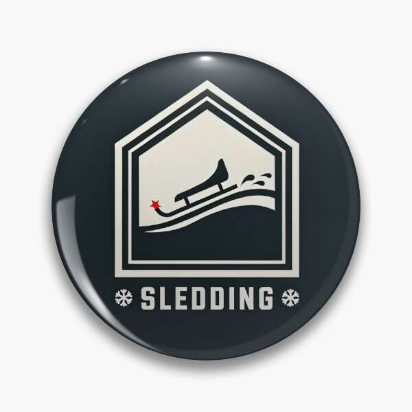 Item preview, Vintage Sledding Crest Emblem Logo Illustration Vector designed and sold by Shutter-Dragon.