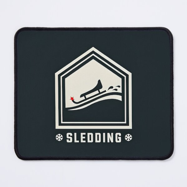 Item preview, Vintage Sledding Crest Emblem Logo Illustration Vector designed and sold by Shutter-Dragon.