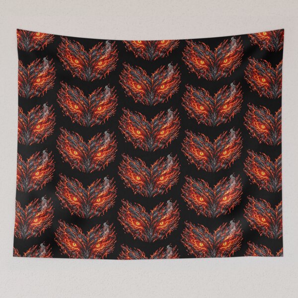 Item preview, Fiery Eyes in Cracked Charcoal designed and sold by JUTElCONIC.