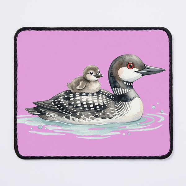 Item preview, Copy of Watercolor Common Loon with Baby Chick – Northern Lake Wildlife designed and sold by FrozenFits.