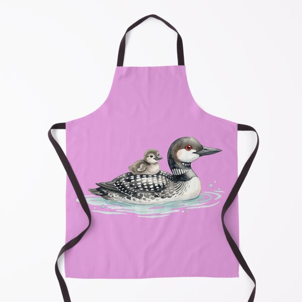 Item preview, Copy of Watercolor Common Loon with Baby Chick – Northern Lake Wildlife designed and sold by FrozenFits.