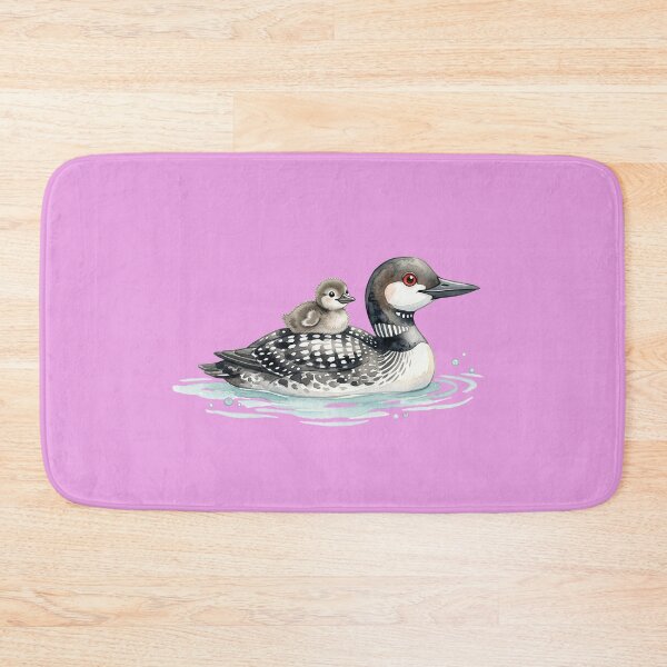 Item preview, Copy of Watercolor Common Loon with Baby Chick – Northern Lake Wildlife designed and sold by FrozenFits.