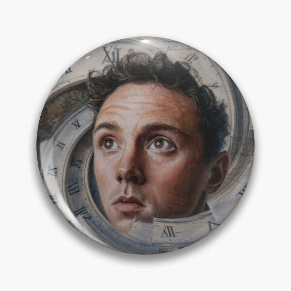 Item preview, Surreal Portrait Framed by a Broken Clock designed and sold by Shannon Hilson.