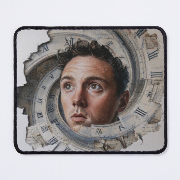 Item preview, Surreal Portrait Framed by a Broken Clock designed and sold by Shannon Hilson.