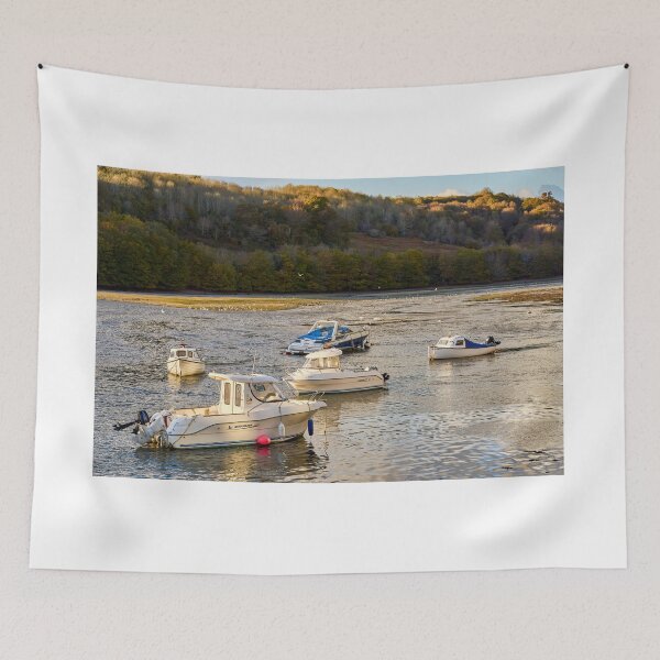 Item preview, Boats Moored on Looe River Cornwall designed and sold by VnGphoto.