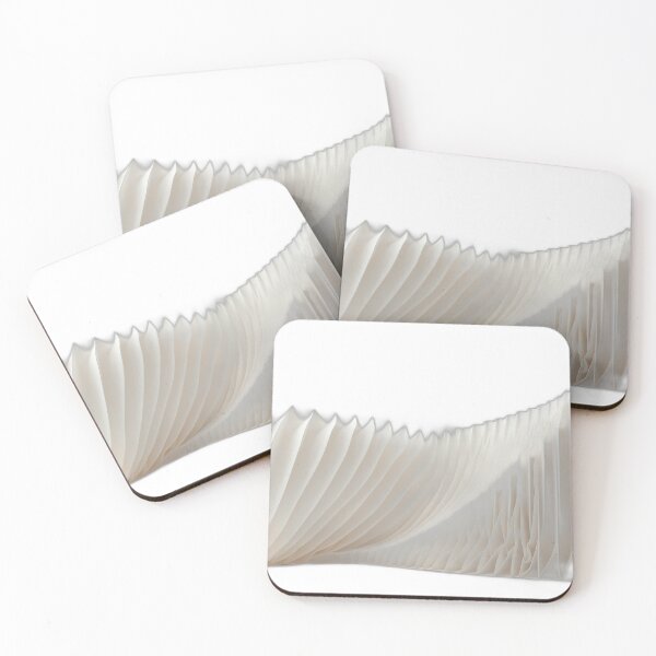 Item preview, Crumpled White Paper Forms in a Minimal Abstract Composition designed and sold by profustock.