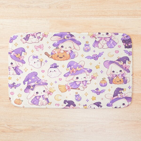 Item preview, Pastel Kawaii Witch Bunny Halloween Pattern designed and sold by Moonlight Studio.
