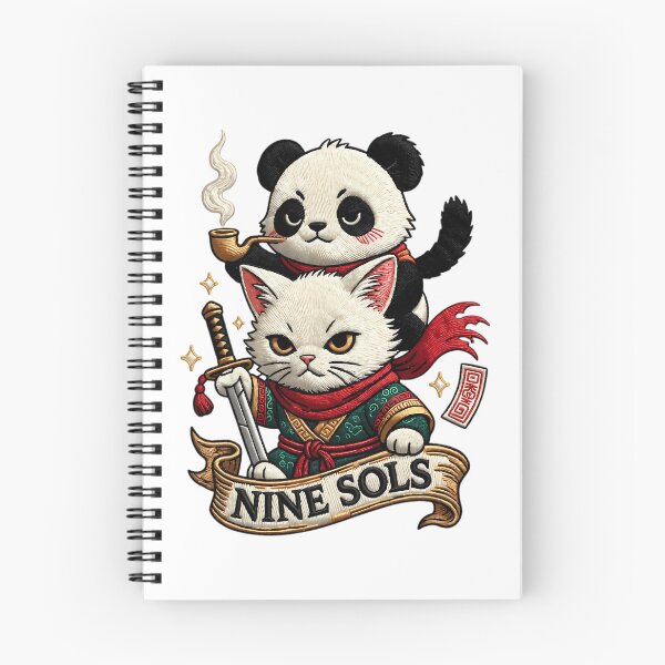 Item preview, Nine Sols Yi & Shuanshuan Faux Embroidery Patch Panda Rider designed and sold by CatheriSchiller.
