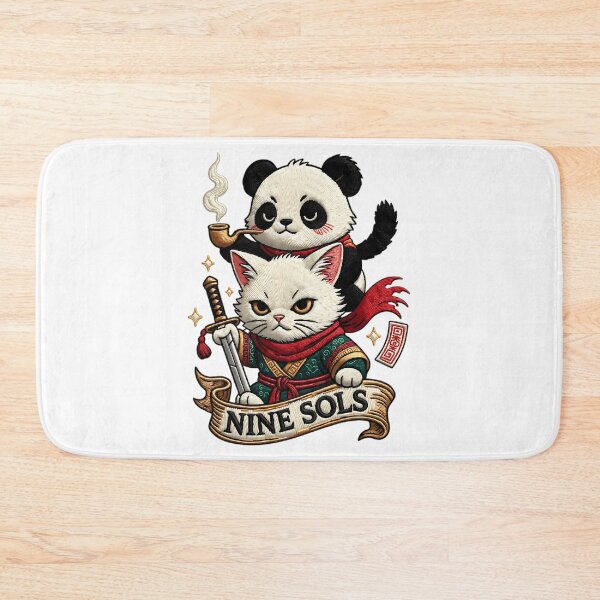 Item preview, Nine Sols Yi & Shuanshuan Faux Embroidery Patch Panda Rider designed and sold by CatheriSchiller.