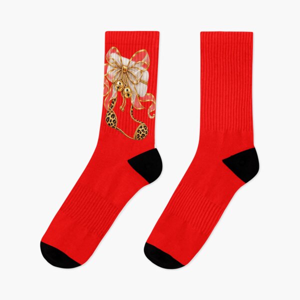 Item preview, Transparent Leopard Christmas Stocking Bow PNG designed and sold by annenambiro.