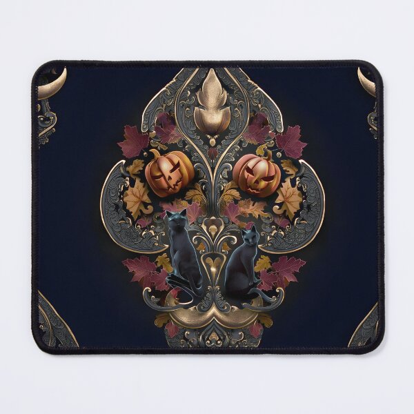 Item preview, Gothic Fleur-de-Lis Pumpkins – Dark Autumn Elegance designed and sold by ViktoriaARose.