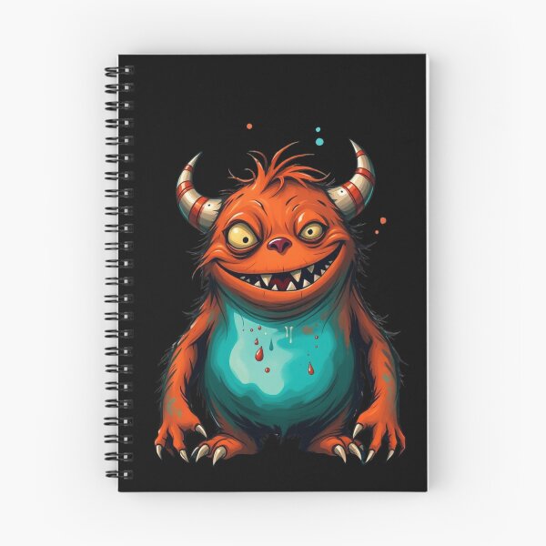 Item preview, Cute Orange Horned Monster - Lowbrow Cartoon Art designed and sold by ERODED SELF.