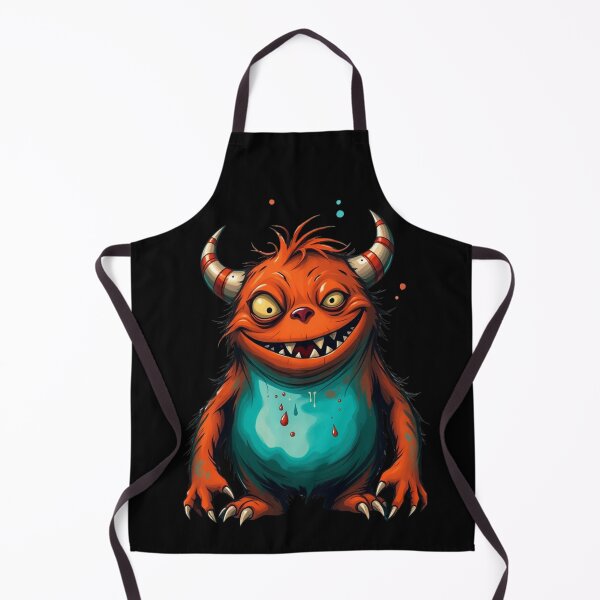 Item preview, Cute Orange Horned Monster - Lowbrow Cartoon Art designed and sold by ERODED SELF.