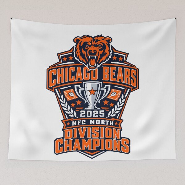 Item preview, Chicago Bears 2025 NFC North Division Champions Trophy designed and sold by purrinink.