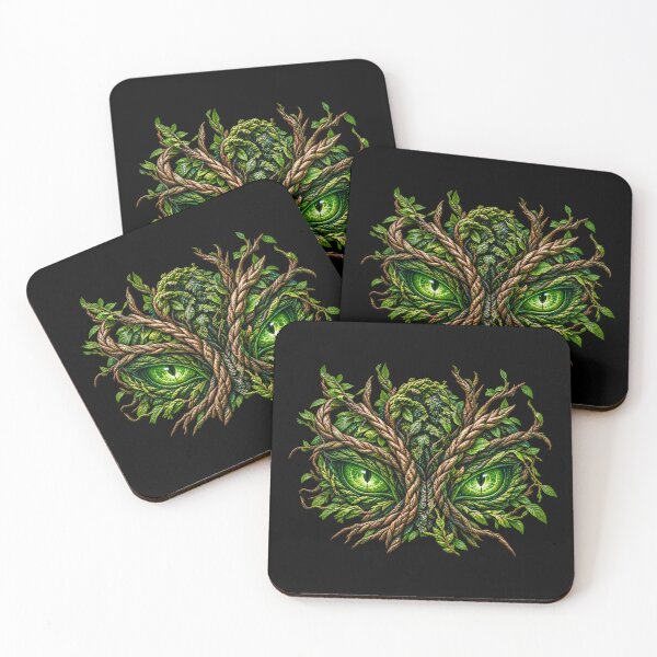 Item preview, Green Eyes Among Leaves and Vines designed and sold by JUTElCONIC.
