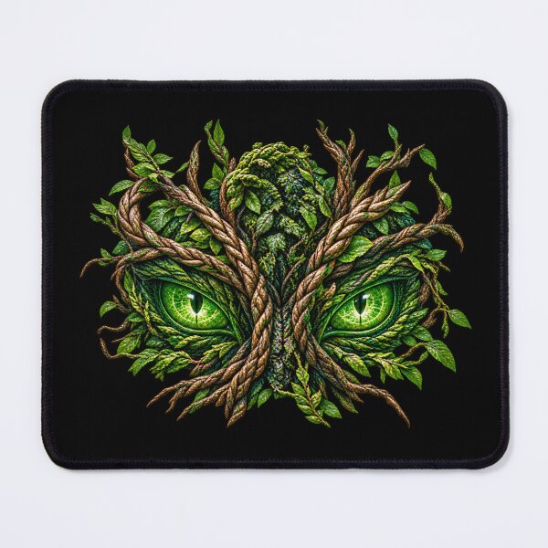 Item preview, Green Eyes Among Leaves and Vines designed and sold by JUTElCONIC.