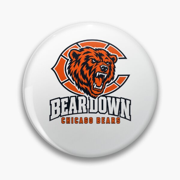 Item preview, Bear Down Chicago Bears Roaring Head Orange C Logo designed and sold by purrinink.