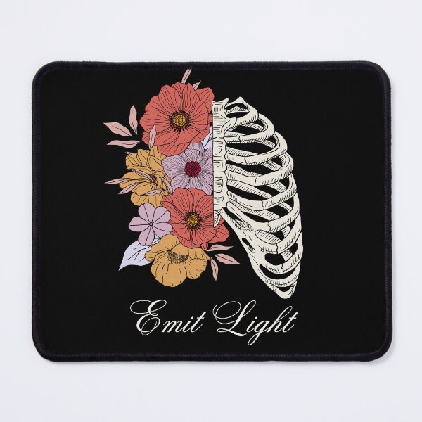 Item preview, Floral Ribcage Anatomical Art Emit Light designed and sold by EmitEminence.