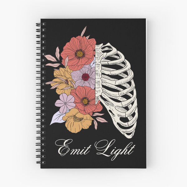 Item preview, Floral Ribcage Anatomical Art Emit Light designed and sold by EmitEminence.
