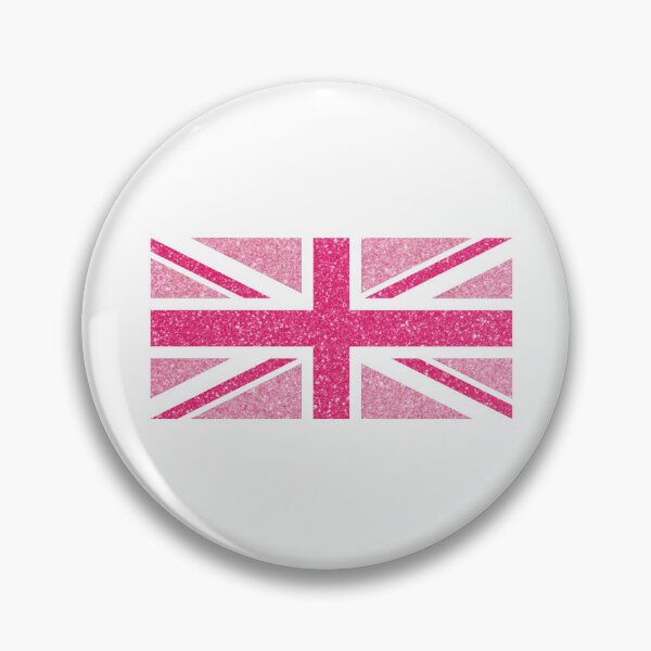 Item preview, pink glitter uk flag designed and sold by madebykenz.