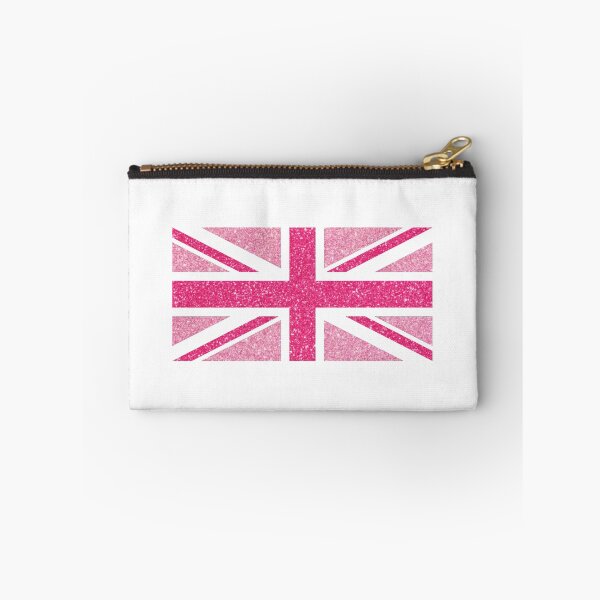Item preview, pink glitter uk flag designed and sold by madebykenz.