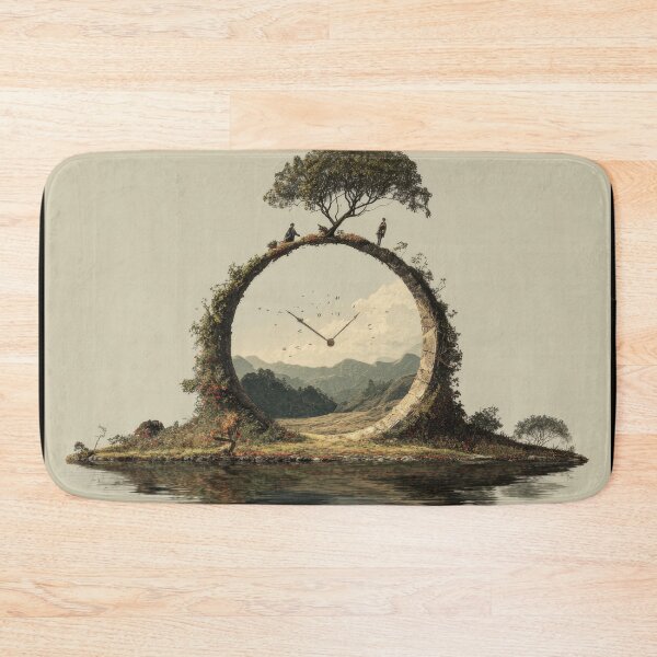Item preview, Surreal Circular Clock Portal Landscape designed and sold by Shannon Hilson.