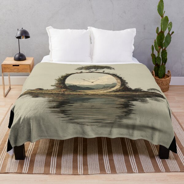 Item preview, Surreal Circular Clock Portal Landscape designed and sold by Shannon Hilson.