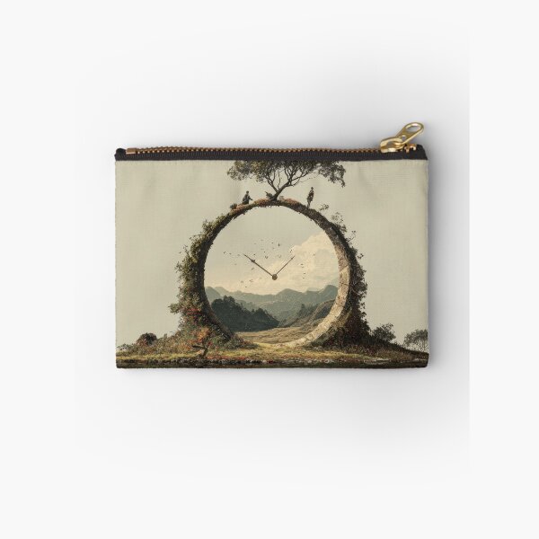 Item preview, Surreal Circular Clock Portal Landscape designed and sold by Shannon Hilson.