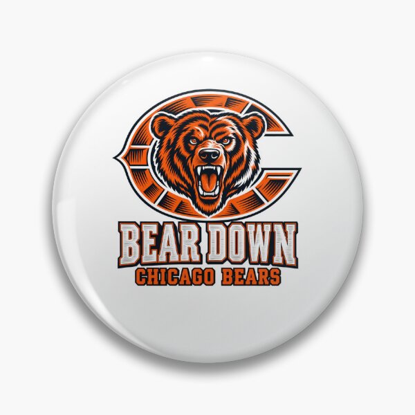 Item preview, Bear Down Chicago Bears Roaring Head Inside C Logo designed and sold by purrinink.