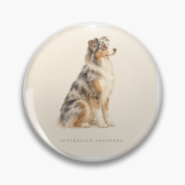 Item preview, Australian Shepherd Watercolor Portrait | Minimalist Dog Breed Wall Art | Pet Lover Gift designed and sold by FixationStudio.