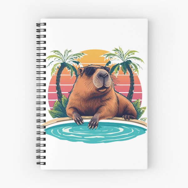 Item preview,     Funny Capybara I'm Just Chilling Retro Summer designed and sold by ZrnzoDesign.