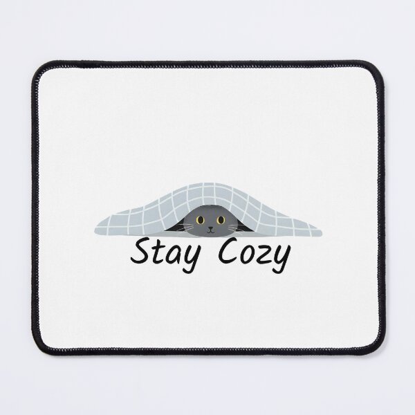Item preview, Stay Cozy - Cat Wrapped in Blanket designed and sold by RikkiTikkiHut.