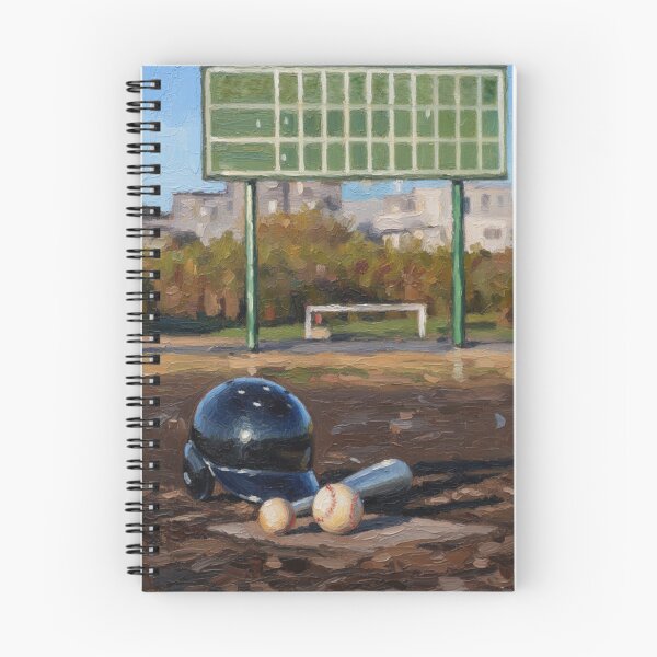 Item preview, Vintage Sandlot Baseball Scoreboard Oil Painting designed and sold by BlueBerry45.