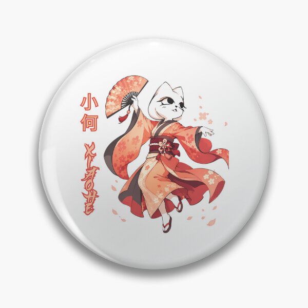 Item preview, Xiaohe, Vermilion Coral version, a character from the video game Nine Sols, inspired by Japanese culture designed and sold by CatheriSchiller.