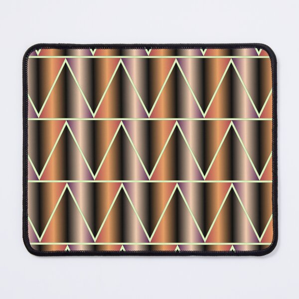 Item preview, Geometric Bronze and Brown Triangles Abstract Pattern designed and sold by István Beresnyák.