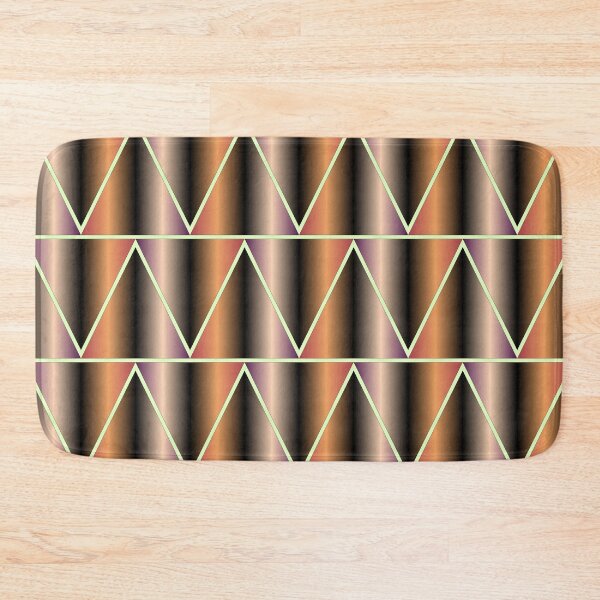 Item preview, Geometric Bronze and Brown Triangles Abstract Pattern designed and sold by István Beresnyák.