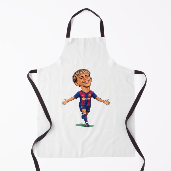 Item preview, Lamine Yamal Cute Caricature Barcelona Football Art designed and sold by FlatInkStudio.